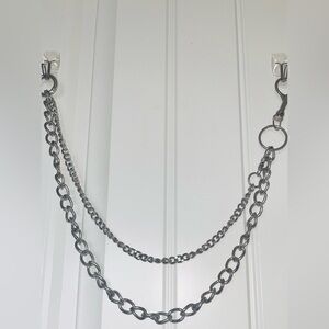 Double  double Layer Silver bag Chain or for pants